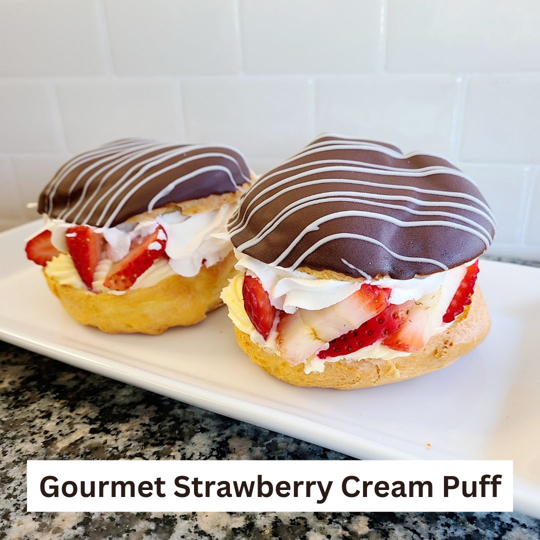 Gourmet Strawberry Cream Puff
