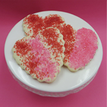 Valentine's Sprinkle Heart Cookie - DOZEN