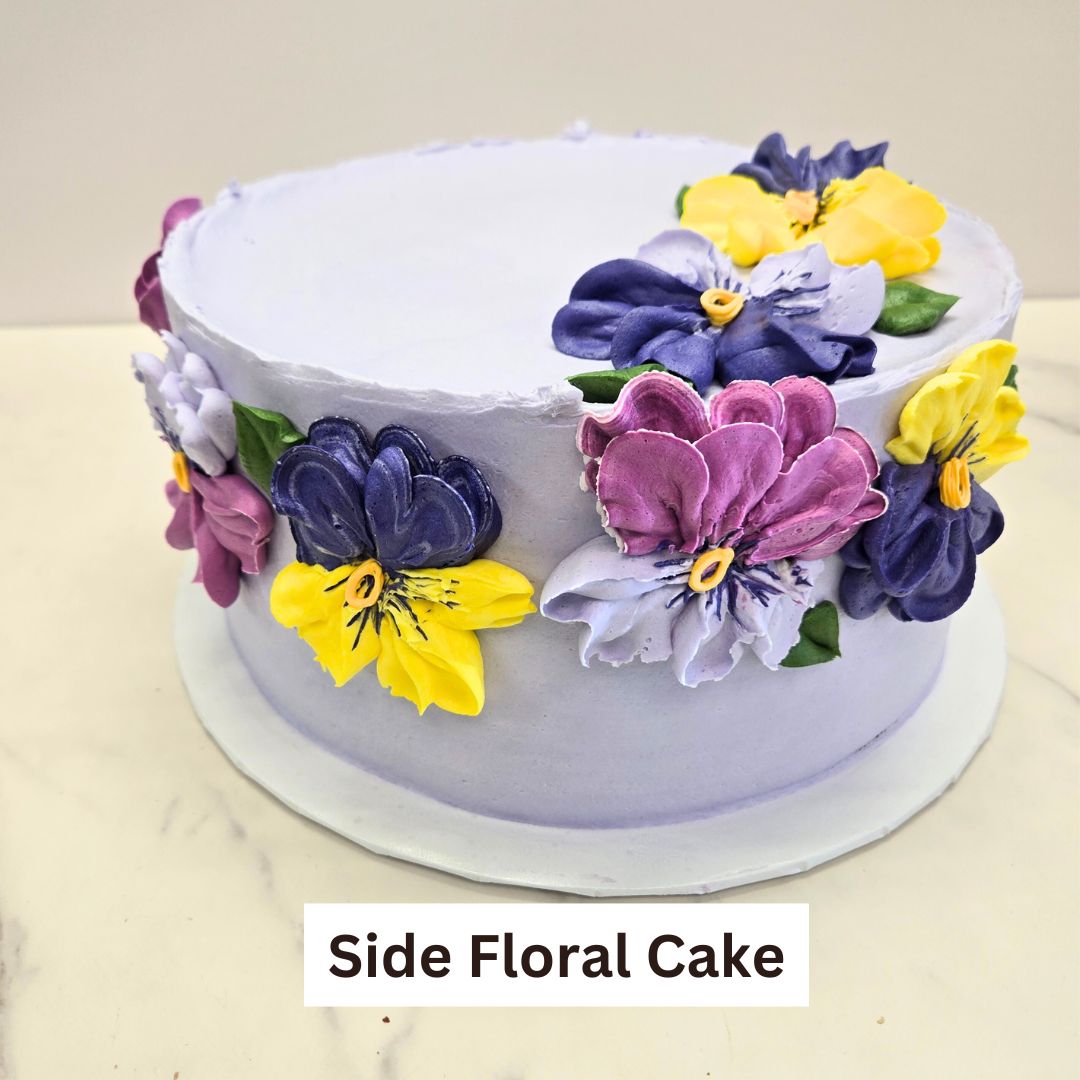 Side Floral Cake